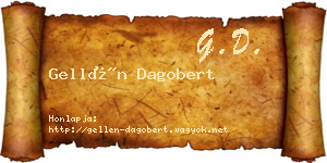 Gellén Dagobert névjegykártya